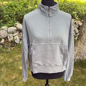 Women's Aerie size S Army Green Half-Zip Sweater
